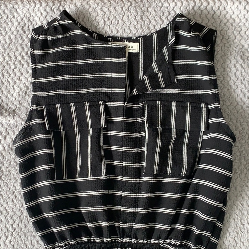 Black stripped dress